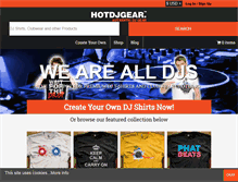 Tablet Screenshot of hotdjgear.com